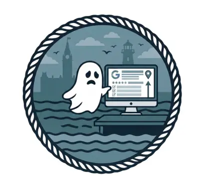 Ghost worried by computer screen